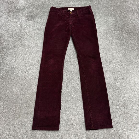 Banana Republic Pants - Banana Republic WE Skinny Cord Stretch Corduroy Pants Womens 26 Burgundy Casual